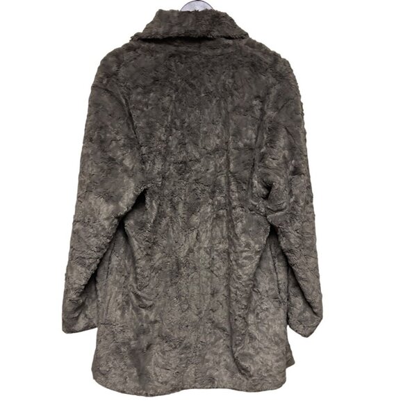 ASTR the Label Women's Skylar Faux Fur Open Front Jacket Medium Brown Revolve - Picture 3 of 9